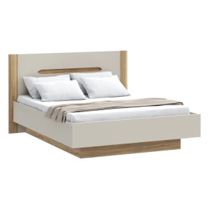 Łóżko 160 cm EDWL1163-M820 Beż/Dąb Mauvella Meble Forte