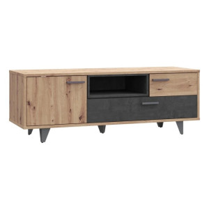 Szafka RTV młodzieżowa RVXT131-C772 Dąb Artisan/Beton Meble Forte