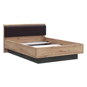 Łóżko młodzieżowe 140 cm RDNL242-C772 Dąb Artisan/Beton Meble Forte