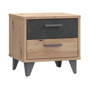 Szafka nocna RVXK021-C772 Dąb Artisan / Beton Meble Forte