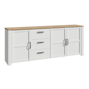 Komoda 220 cm do sypialni Chisbury BHLK241R Meble Forte biały
