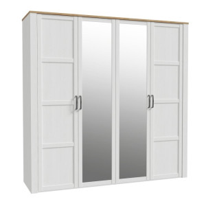Szafa z lustrem 220 cm Chisbury BHLS941Meble Forte biały