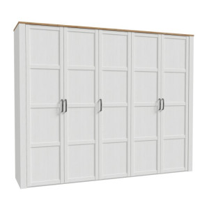 Szafa ubraniowa 270 cm Chisbury BHLS951 Meble Forte biały