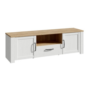 Szafka RTV 160 cm Chisbury BHLT131 Meble Forte biały