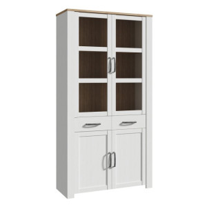 Witryna z szufladami 110 cm Chisbury BHLV822 Meble Forte biały