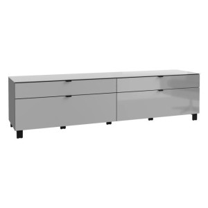 Szafka RTV Poole ENJT221-M534 Szary/Szkło Opti Meble Forte