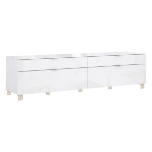 Szafka RTV Poole ENJT221-C605 Biały/Szkło Opti Meble Forte
