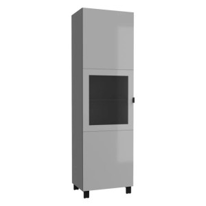 Witryna 60 cm Poole ENJV811-M534 Szary/Szkło Opti Meble Forte
