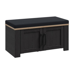 Ławeczka tapicerowana Chisbury BHLD021 Meble Forte czarny