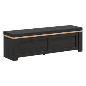 Ławeczka tapicerowana Chisbury BHLD011 Meble Forte czarny