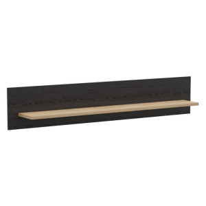 Półka ścienna 160 cm Chisbury BHLB01 Meble Forte czarny