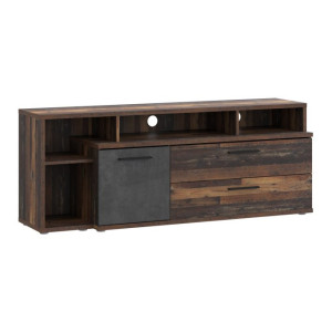 Szafka RTV loft 160 cm Clif JCKT135L old wood vintage beton