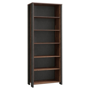 Wysoki regał otwarty Clif CLFR716 old wood vintage beton