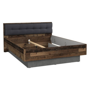 Łóżko dwuosobowe Clif 160x200 cm BVNL2602 old wood vintage beton