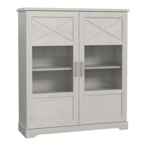 Witryna 130cm Rockhampton RHPV521-D43 Pinia Biała Meble Forte