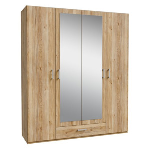 Szafa z lustrem 180 cm Econobox 2 ECBS944 dąb mauvella