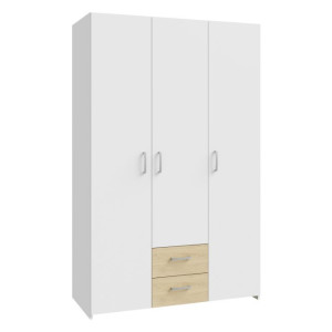 Szafa z szufladami 120 cm Econobox 2 ECBS832 biały/dąb puccini
