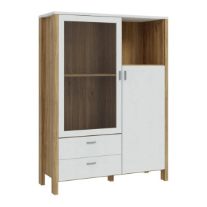 Witryna Saitama SQMV521L-M826 Dąb Mauvella/Secret Grey Meble Forte