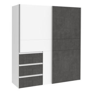 Szafa przesuwna 170 cm Winn 2 W2QS823E71 biały/beton
