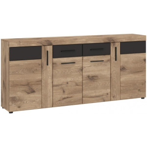 Komoda Grano GRNK03 Meble Wójcik Kolekcja Grano dąb viking/szary JWR