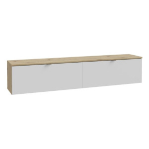 Szafka RTV wisząca 180 cm Libertad LBTT121 dąb artisan/biały