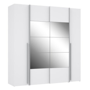 Szafa z lustrem 200 cm Narago NRGS32512 biały