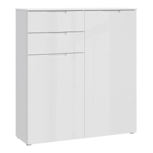 Komoda nowoczesna z 2 szufladami Sapporo SNNK421 biały