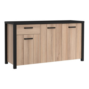 Komoda trzydrzwiowa Black Hill BLHK2311 śliwa comano/czarny