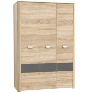 Szafa otwierana 130 cm Yoop YPS83 dąb sonoma/szary