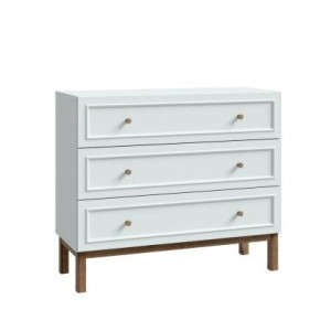 Komoda z szufladami Penkridge PQRK212 secret grey/dąb szlachetny