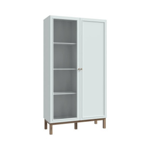 Witryna 100 cm Penkridge PKDV722 secret grey/dąb szlachetny