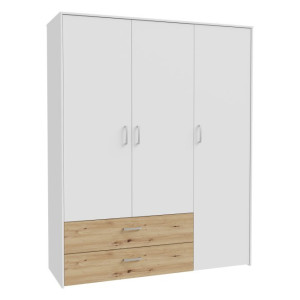 Szafa otwierana 150 cm Culgoa CUGS831 biały/dąb artisan