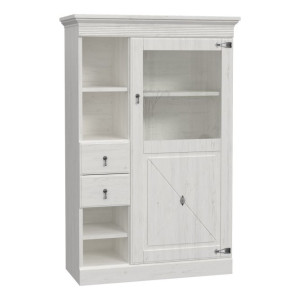 Witryna z szufladami 100 cm Encanto ERXV711L biały/dąb bianco