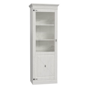 Wąska witryna 70 cm Encanto ENCV712L sosna biała