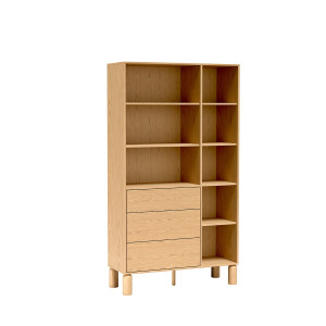 Regał Sanden SN8 Dąb Bookmatch Jarstol