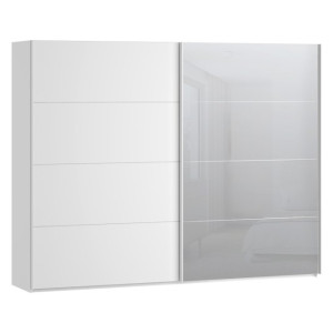Szafa przesuwna 270 cm z lustrem Sophistispace SSQS12413 biały