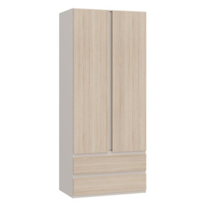 Szafa z szufladami 90 cm Panoptik PNPS922 dąb riva/piaskowy