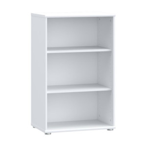 Wąski regał otwarty 55 cm Archbox T2KR70 biały