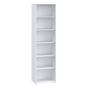 Wysoki regał otwarty 55 cm Archbox T2KR02 biały