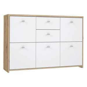 Komoda Best Chest SQNK233-C804 Biały/Dąb Artisan Meble Forte JWR