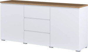 Komoda 2D3S Modo Typ 26 Biały/Dąb Mauvella Helvetia Wieruszów