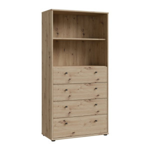 Regał z szufladami Archbox T2KR411 dąb artisan