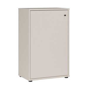 Wysoka komoda z półkami Archbox T2KK214 piaskowy