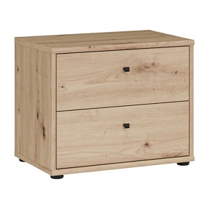 Niska komoda z szufladami Archbox T2KK011 dąb artisan