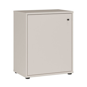 Niska komoda z półkami Archbox T2KK111 piaskowy