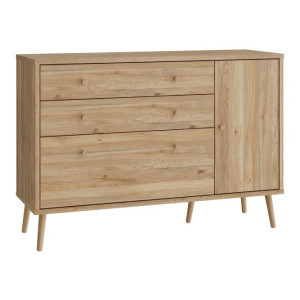 Komoda z szufladami 120 cm Harllson HLTK221REC dąb mauvella