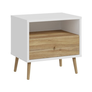 Szafka nocna 60 cm Harllson HLTK111EC biały/dąb mauvella