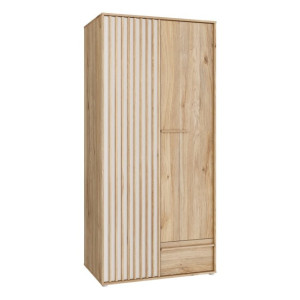 Dwudrzwiowa szafa ubraniowa 93 cm Arank AXKS921L dąb mauvella