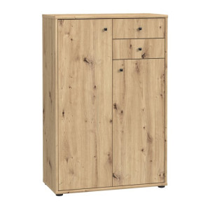 Wysoka komoda z szufladami Archbox T2KK20 dąb artisan