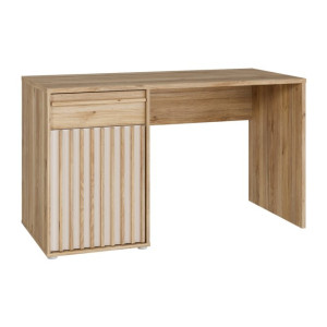 Biurko 130x60 cm Arank AXKB221L dąb mauvella/piaskowy